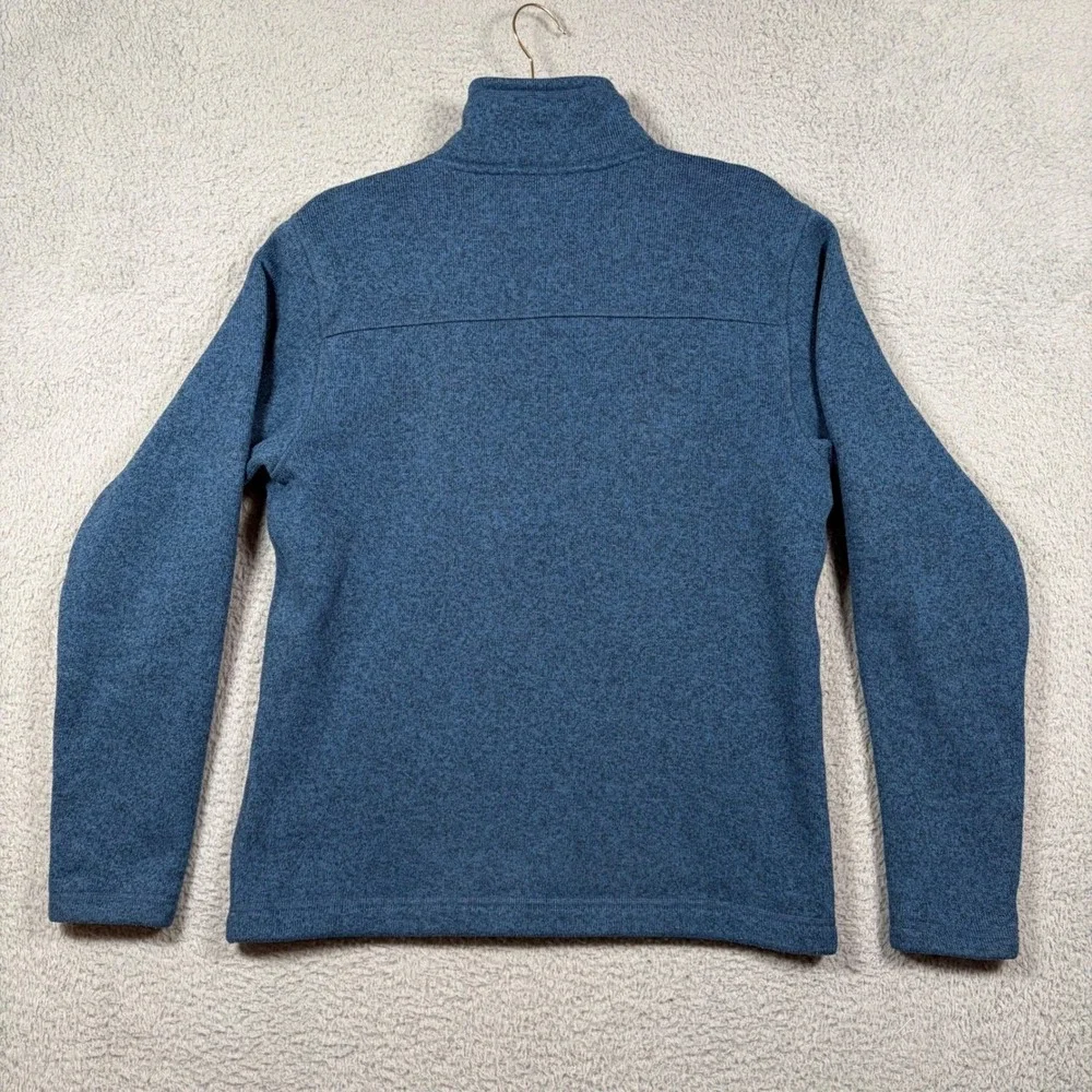 The North Face Mens Gordon Lyons‎ 1/4 Zip Fleece Pullover Blue Heather Sz Small